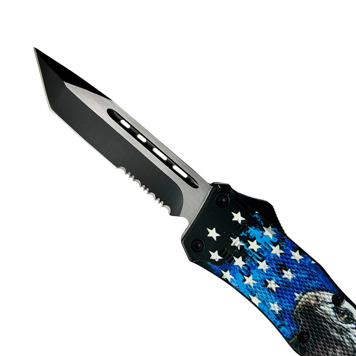 "Primary" Eagle / USA Flag OTF Knife