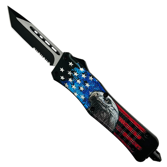 "Primary" Eagle / USA Flag OTF Knife