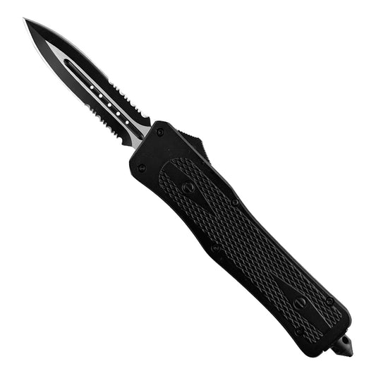 "Nightedge" Double Edge Serrated OTF Knife