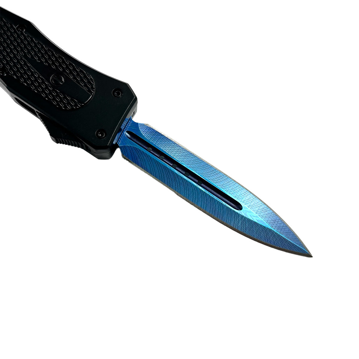 "Nightedge" Double Edge Blue OTF Knife