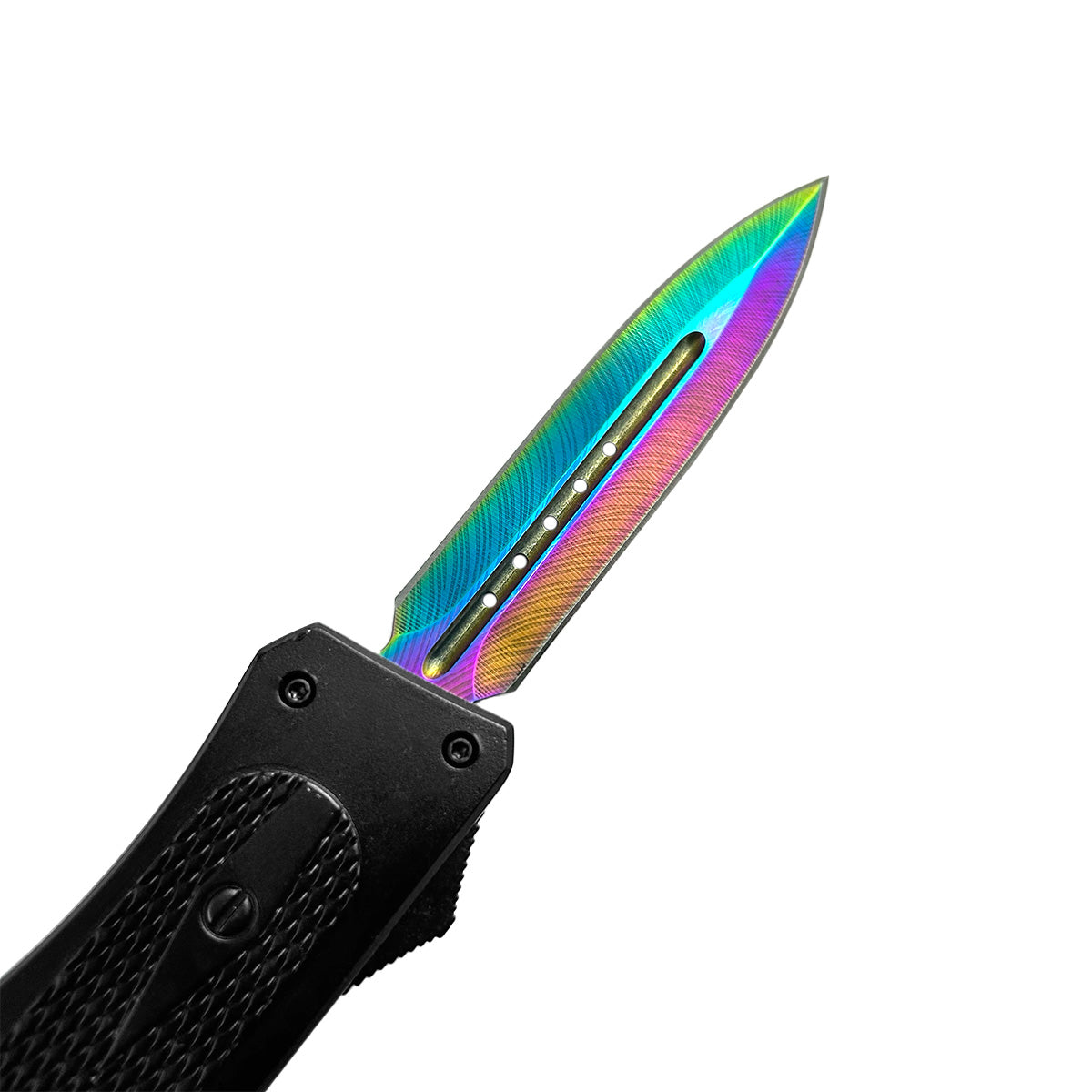 "Nightedge" Double Edge Rainbow OTF Knife