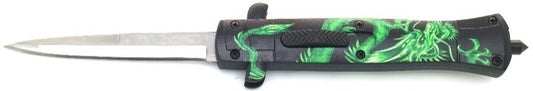 "Capital" Green Dragon OTF Stiletto Knife