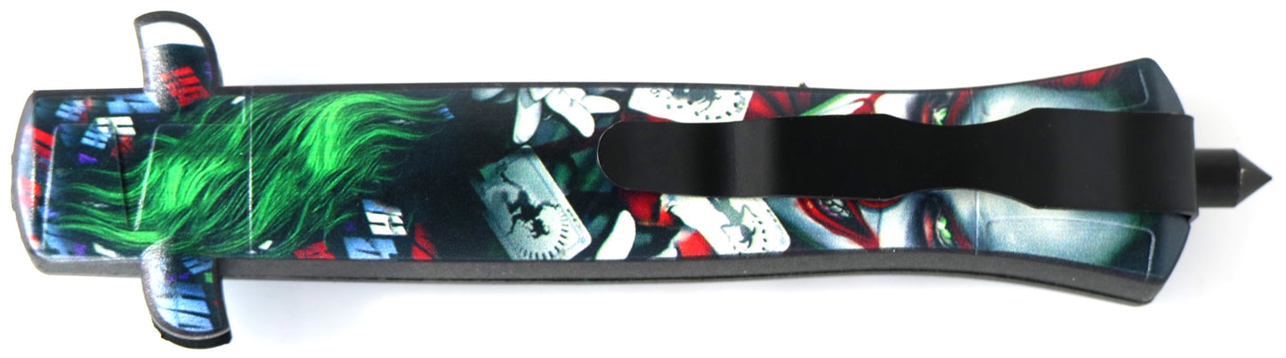 Joker / Clown OTF Stiletto Knife