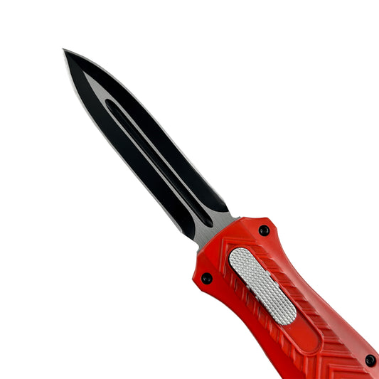 "Wavecutter" Red OTF Knife