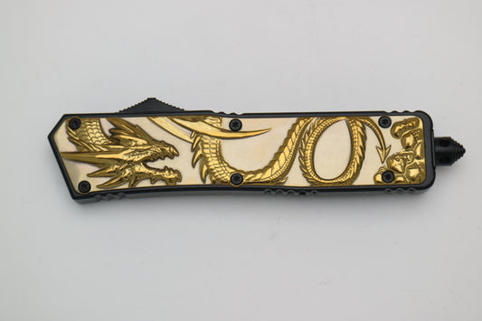 "Psychic" Gold OTF Knife