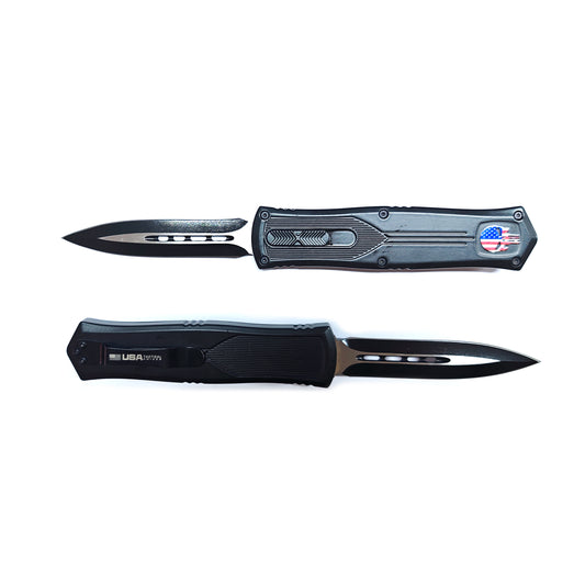 Chrome Skull Automatic OTF Knife