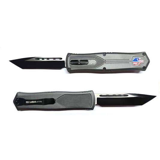 Skull Chrome Automatic OTF Knife