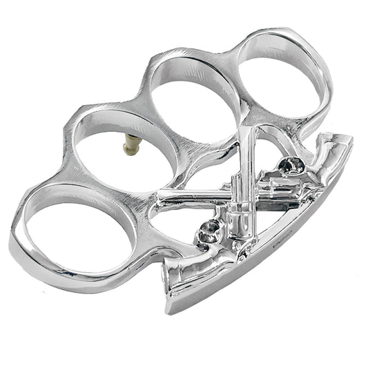 "Redeemer" Chrome Brass Knuckles