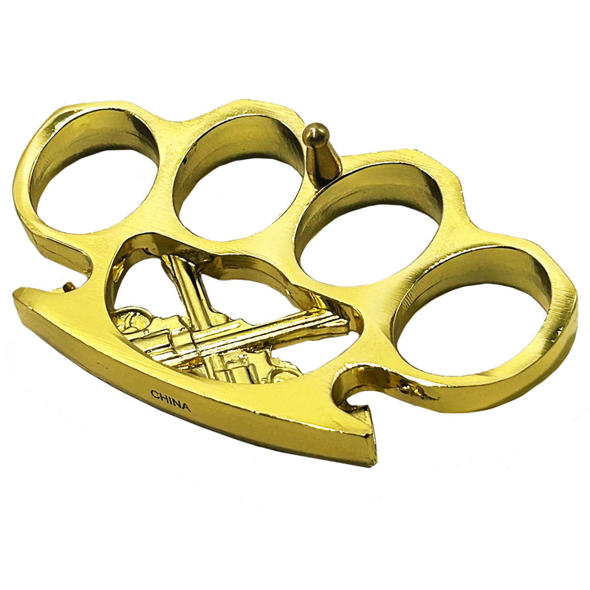 "Redeemer" Gold Brass Knuckles