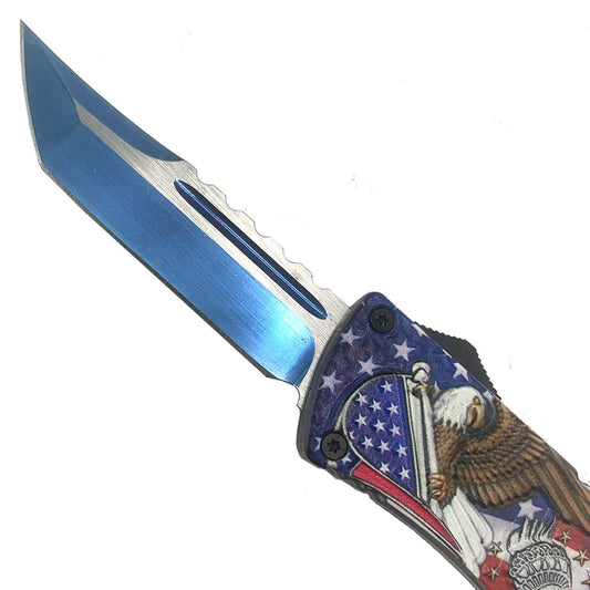 "Blue Unity" OTF Knife