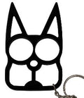 Black Metal Cat Knuckles Self Defense Keychain