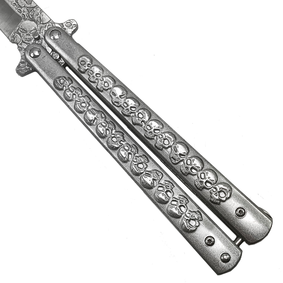 "Skully" Gray Butterfly Knife