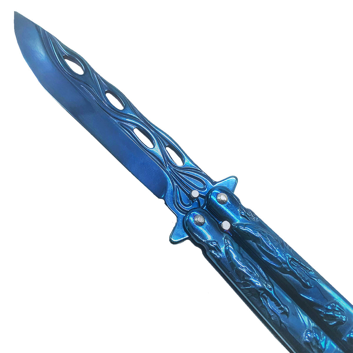 CS Tactical Edge "Azure" Butterfly Knife - Butterfly Knives