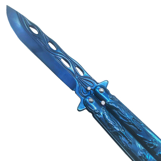 CS Tactical Edge "Azure" Butterfly Knife - Butterfly Knives