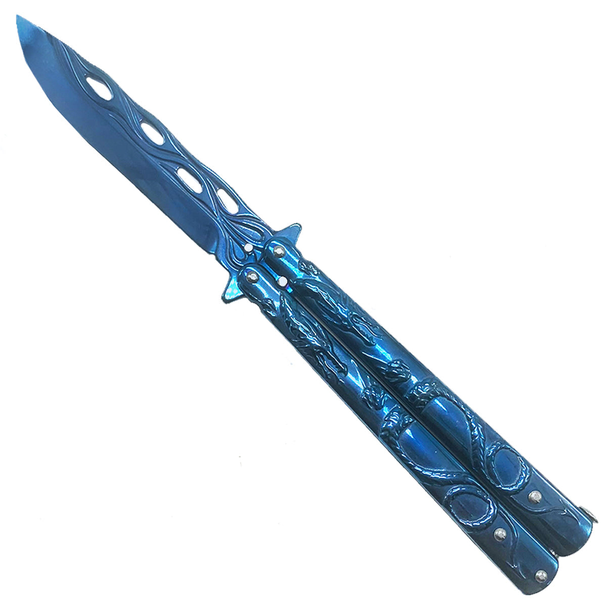 CS Tactical Edge "Azure" Butterfly Knife - Butterfly Knives