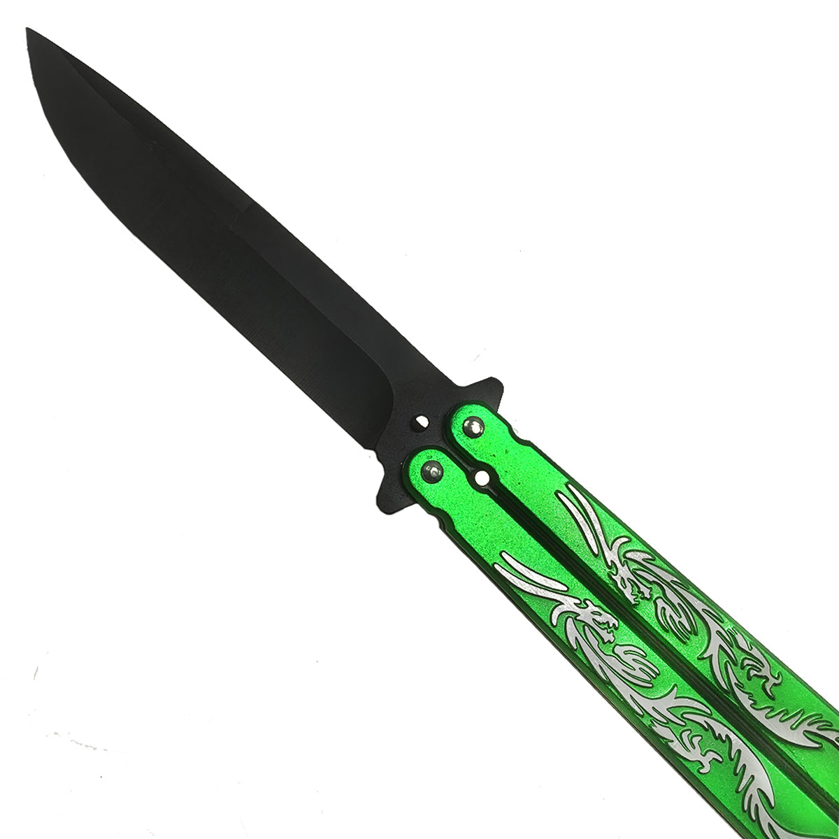 CS Tactical Edge "Green Twin Dragons" Butterfly Knife