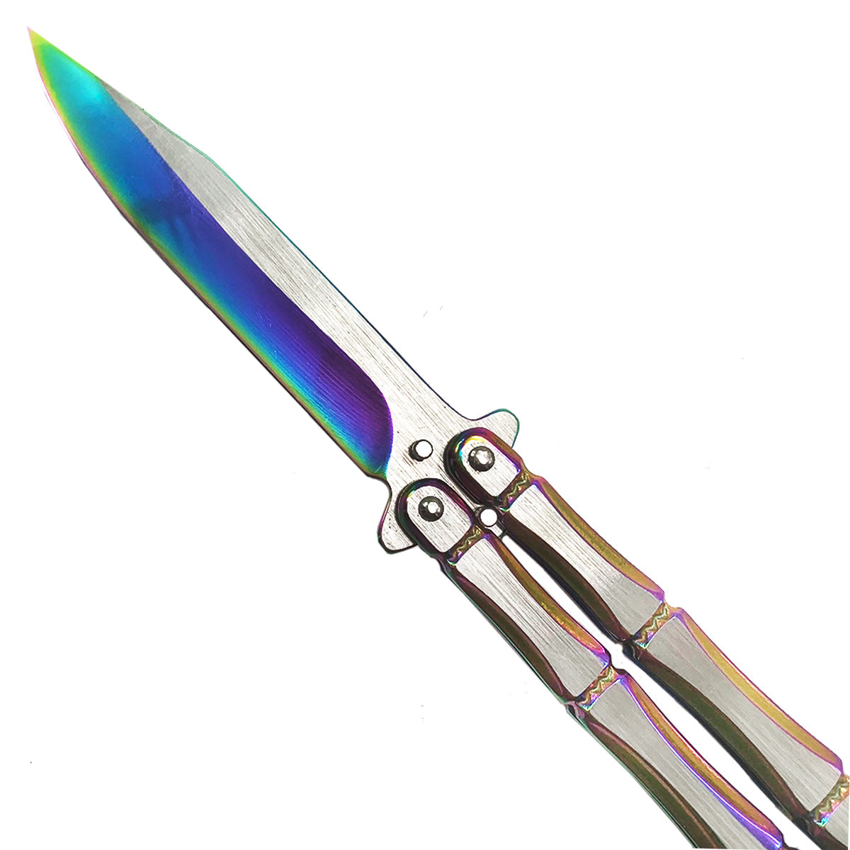 CS Tactical Edge "Rainbow Titan" Butterfly Knife - Butterfly Knives