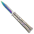 CS Tactical Edge "Rainbow Titan" Butterfly Knife - Butterfly Knives
