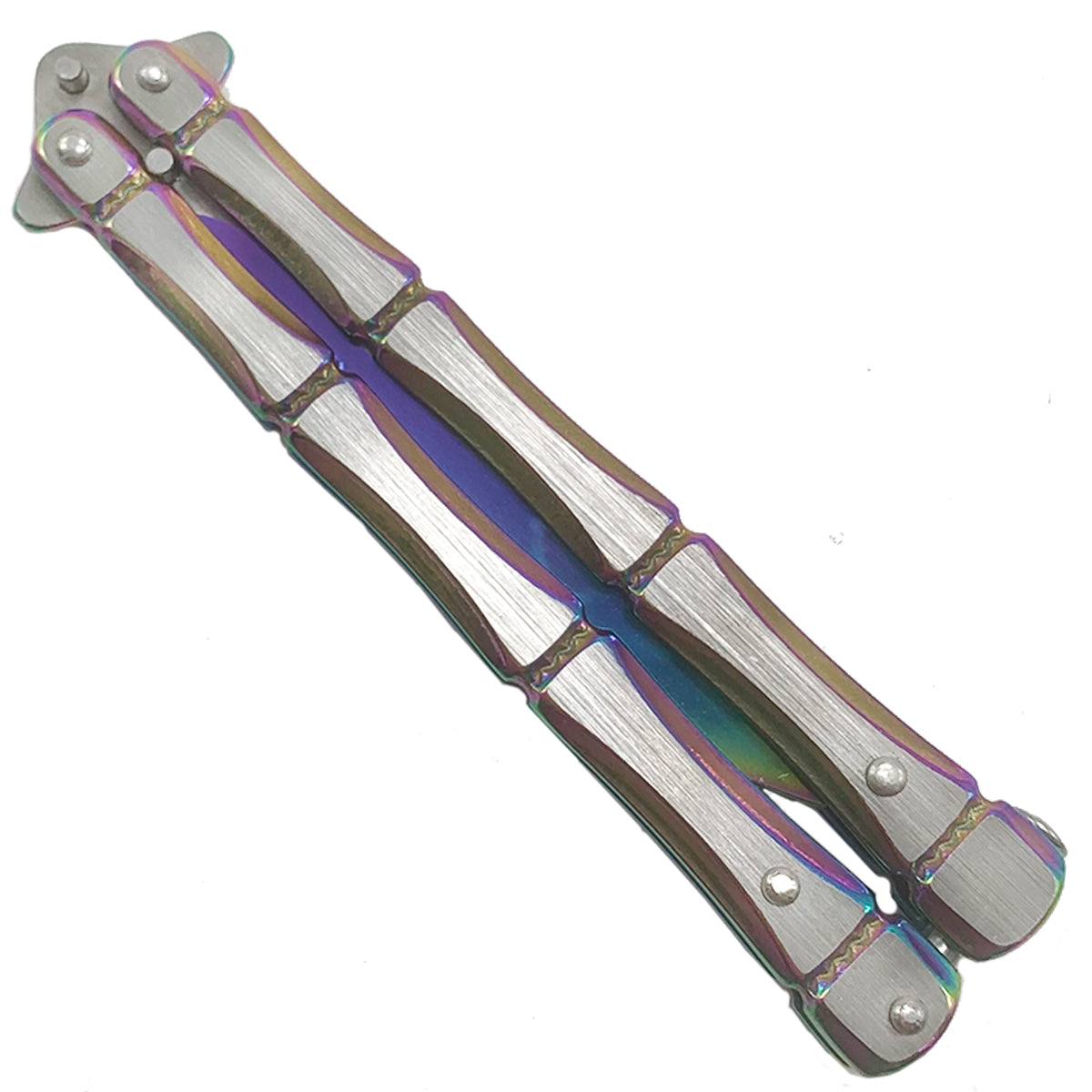 CS Tactical Edge "Rainbow Titan" Butterfly Knife - Butterfly Knives