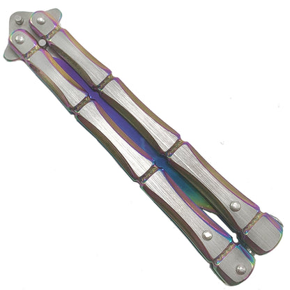 CS Tactical Edge "Rainbow Titan" Butterfly Knife - Butterfly Knives