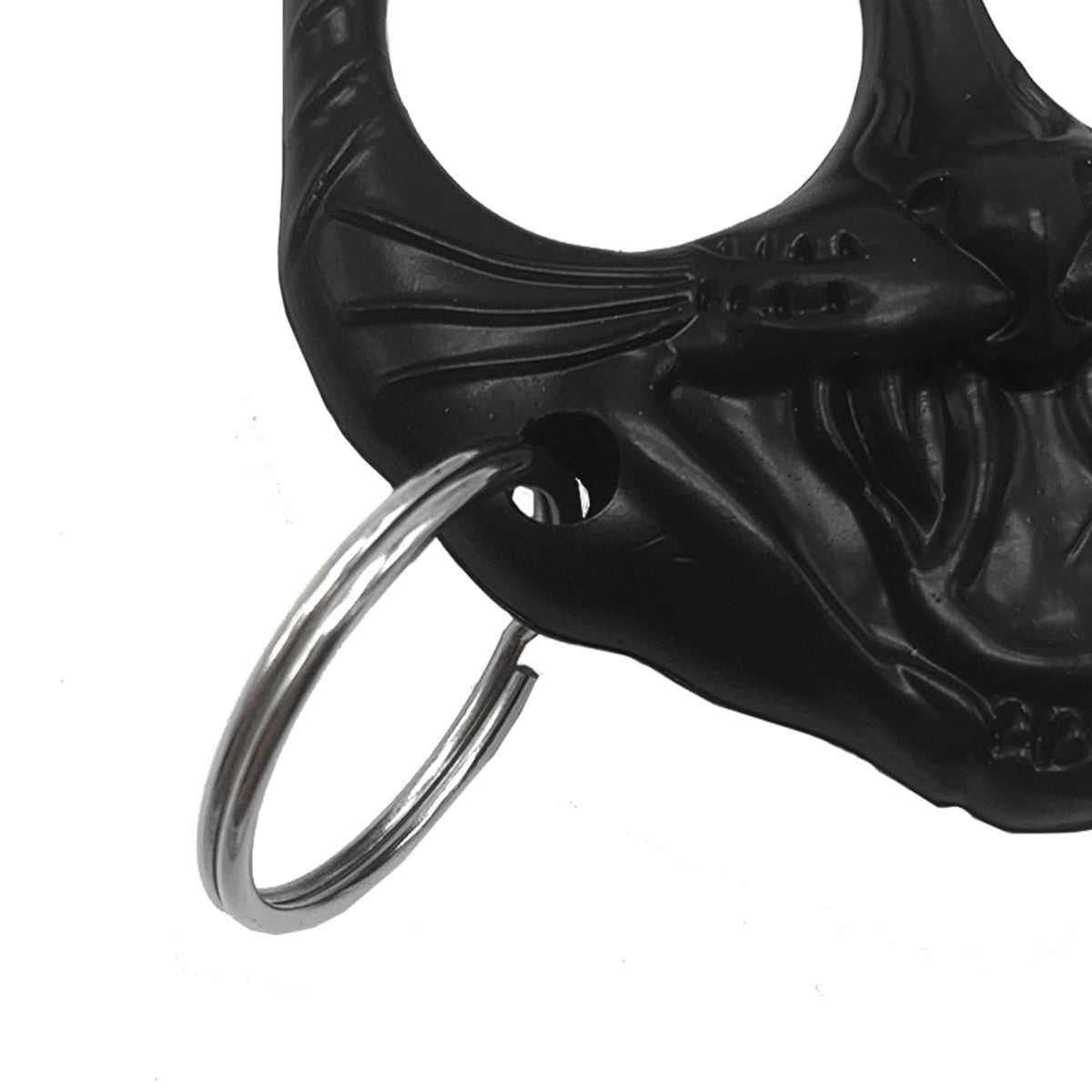 ABS Plastic Self Defense Black Cat Keychain All Products brassknuckle