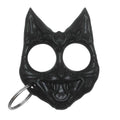 ABS Plastic Self Defense Black Cat Keychain All Products brassknuckle