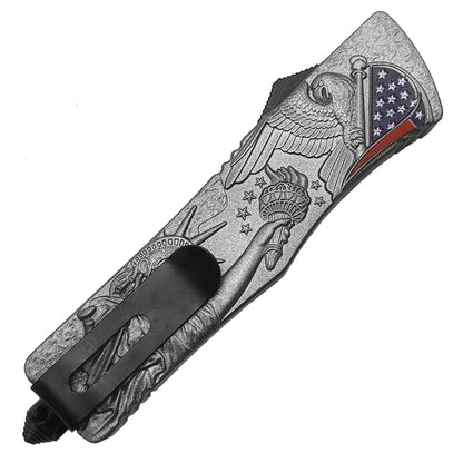CS Tactical Edge "Silver Freedom" OTF Knife - OTF Knives