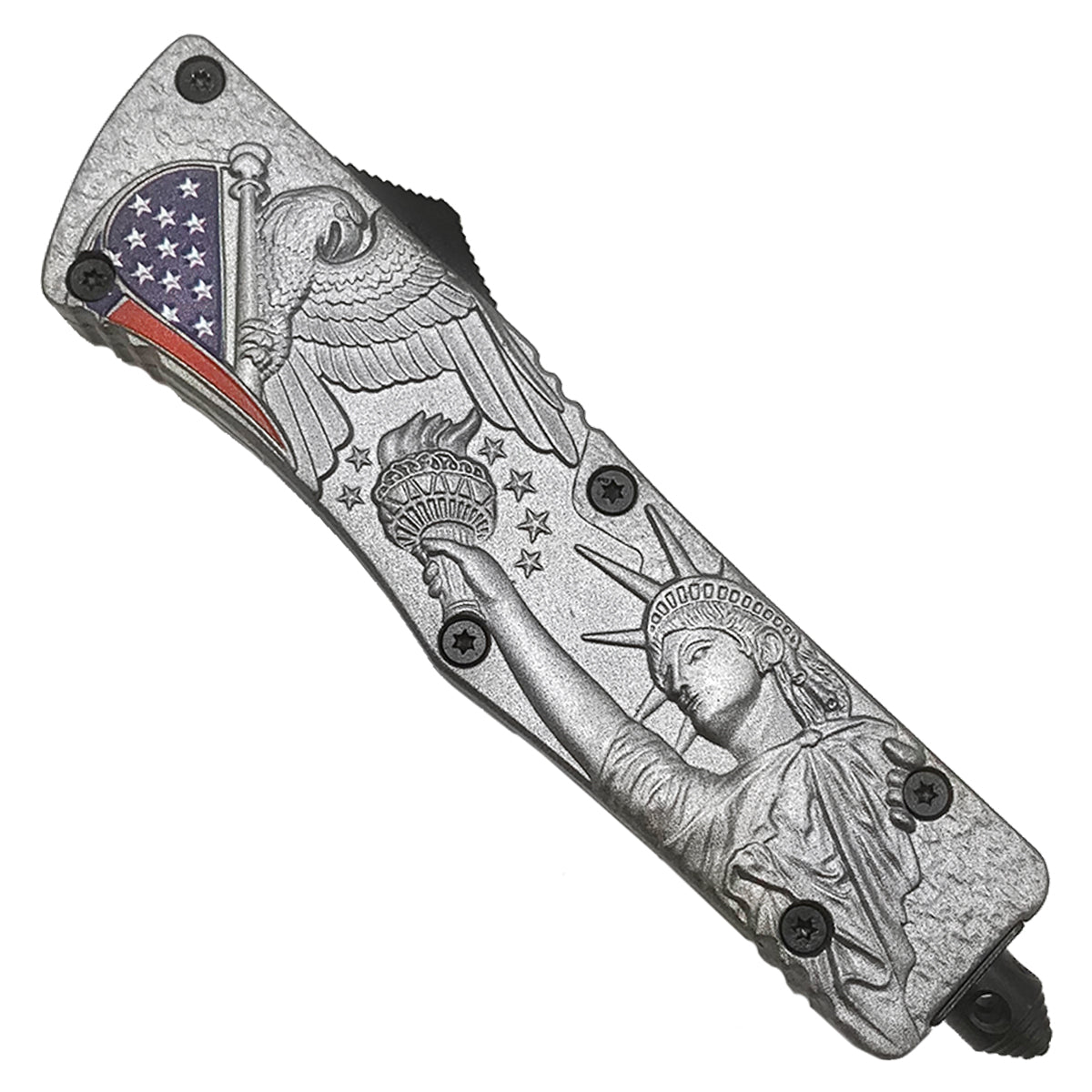 CS Tactical Edge "Silver Freedom" OTF Knife - OTF Knives