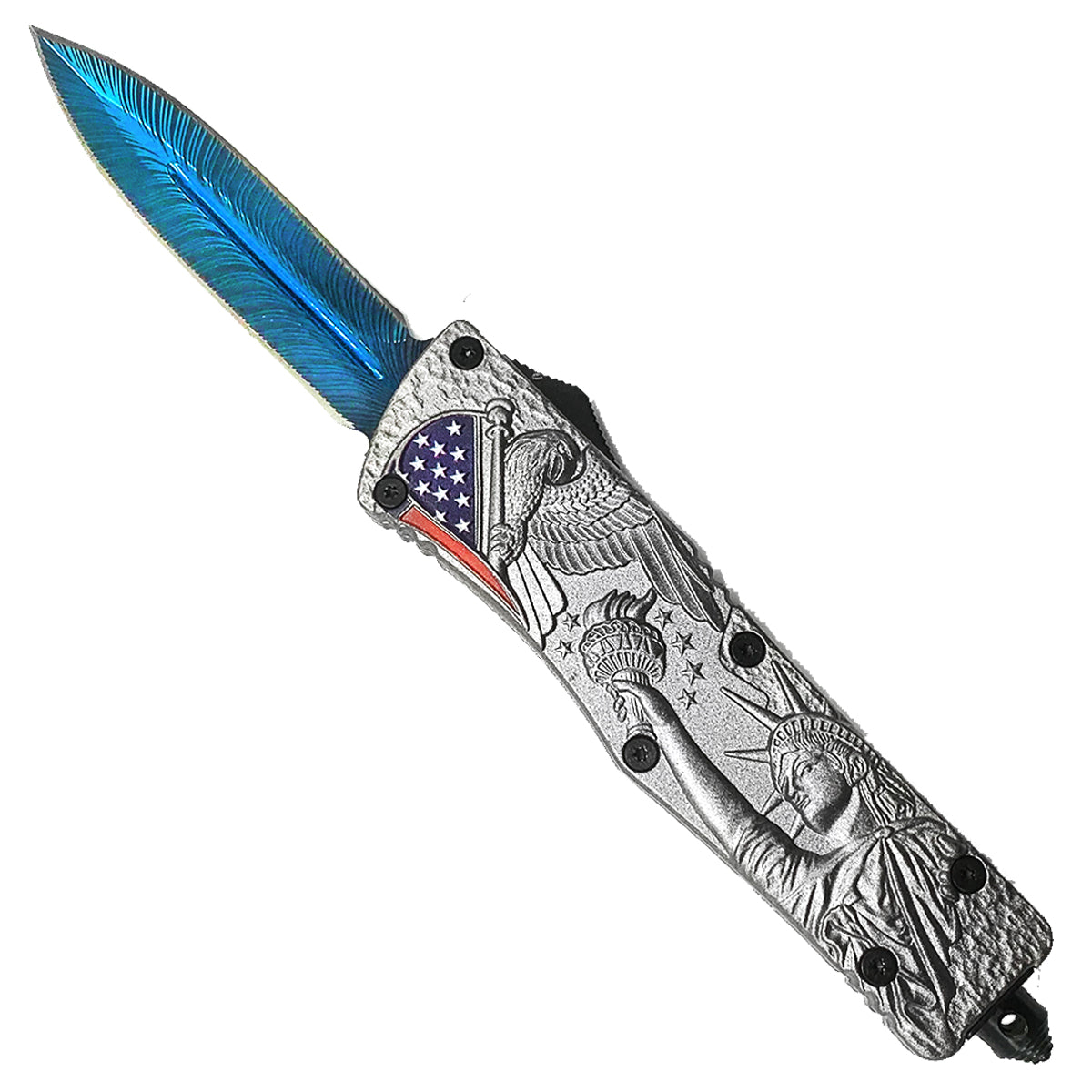 Wholesale OTF Knives: "Blue Freedom" in Bulk - ALP Wholesale.