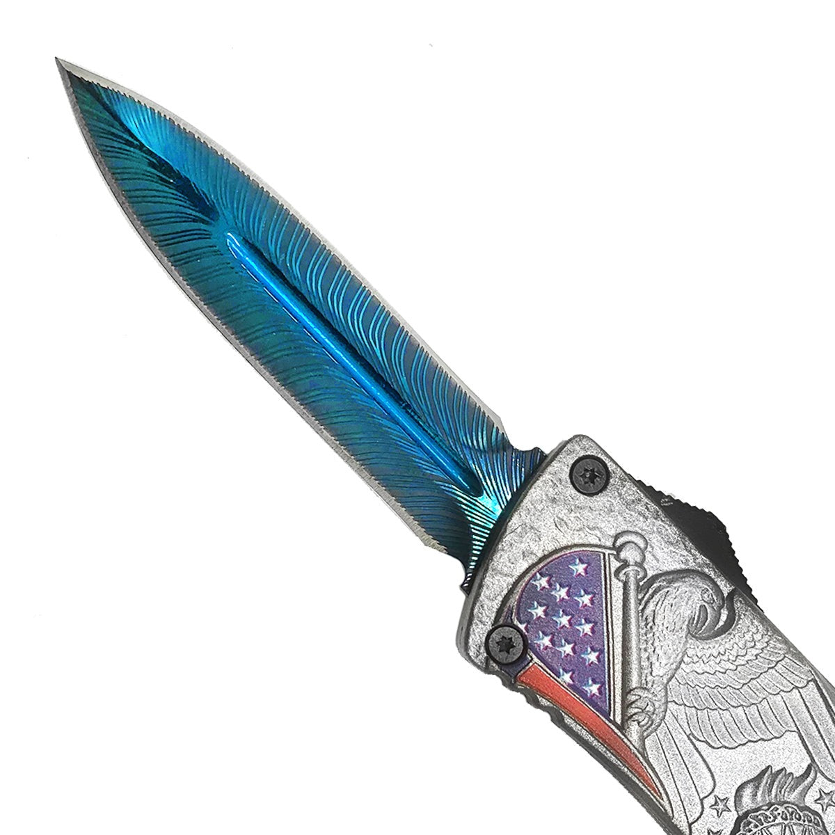 Wholesale OTF Knives: "Blue Freedom" in Bulk - ALP Wholesale.