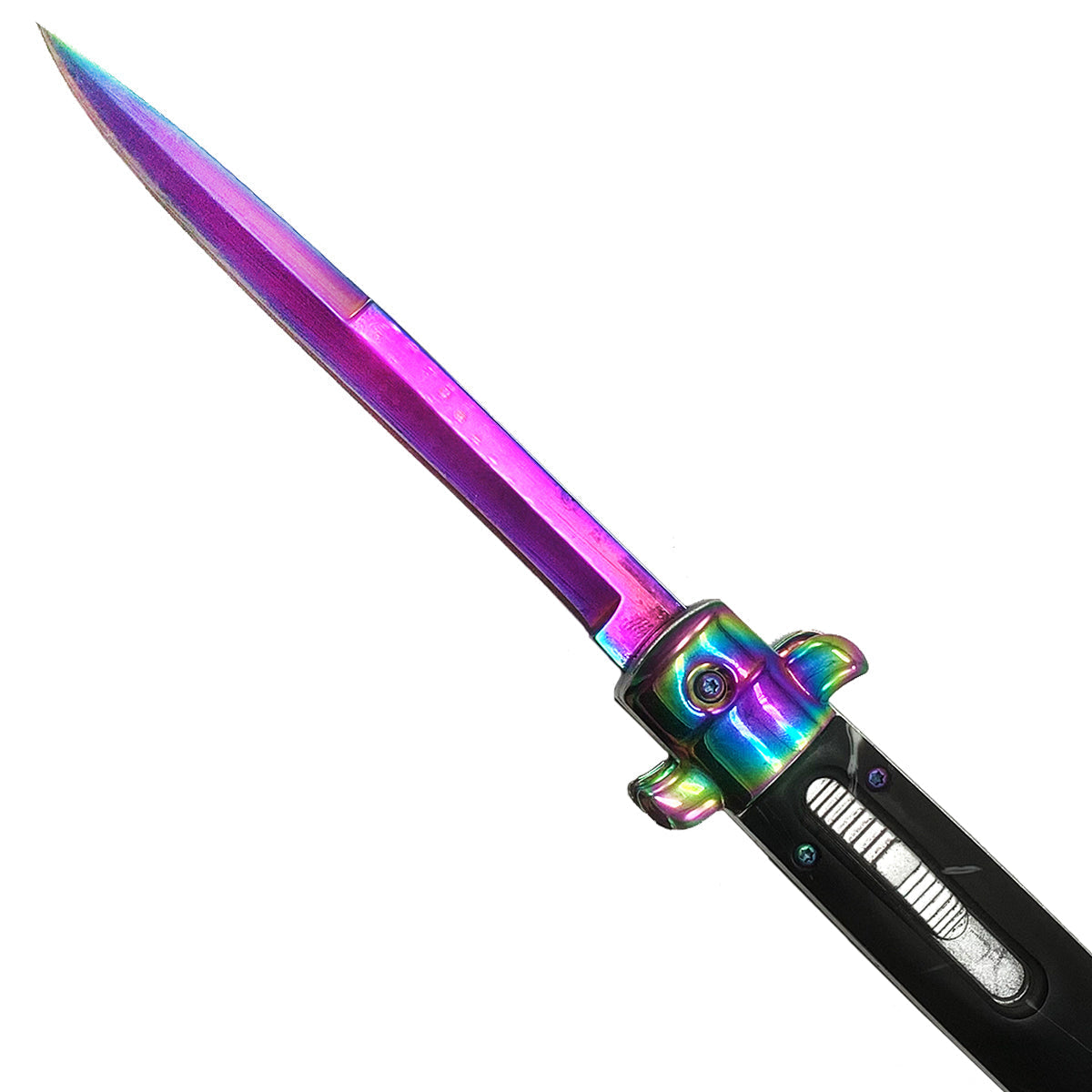 Rainbow Stiletto OTF Knife