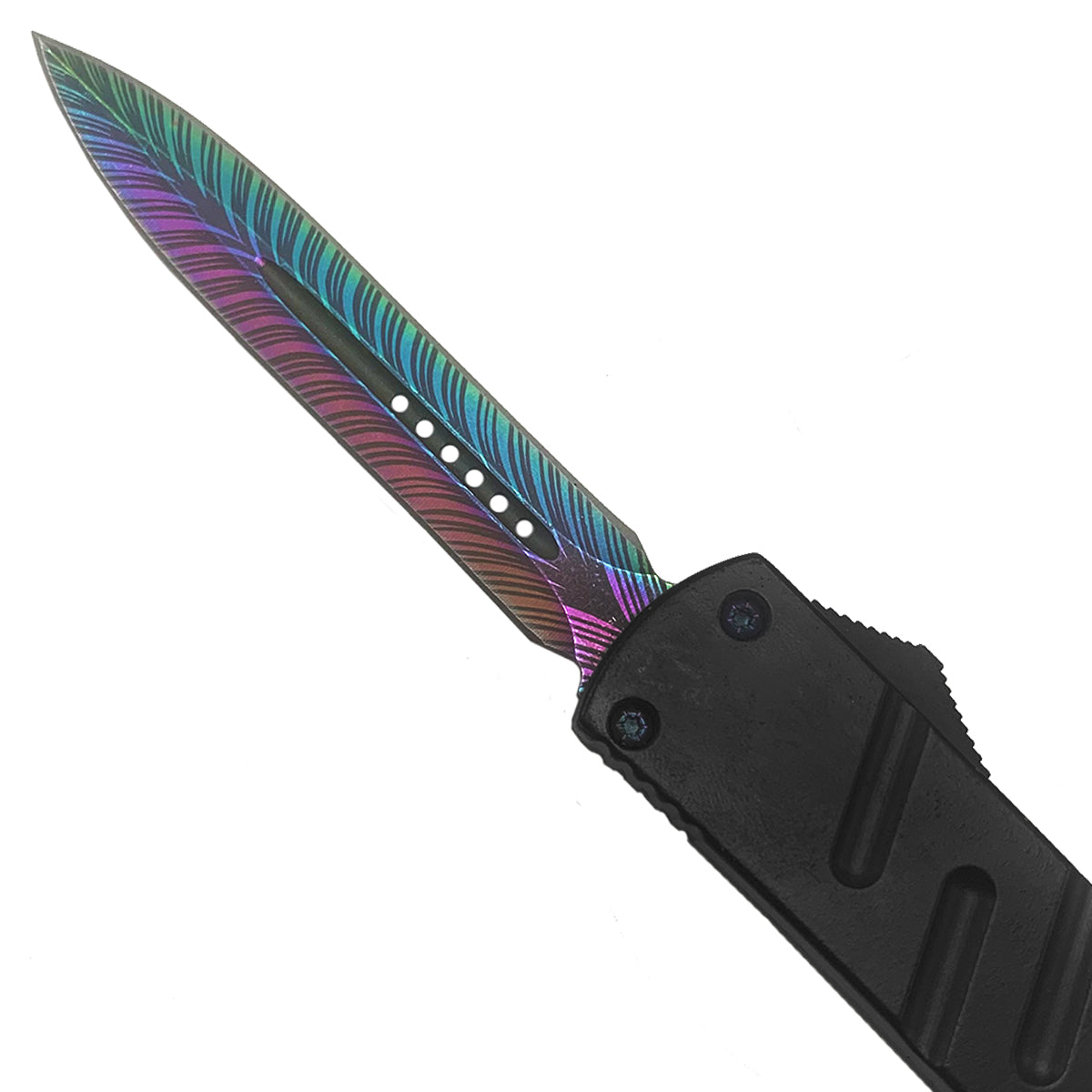 Buy "Sniper" Rainbow Blade OTF Knife Online | OTF Knives for Sale.