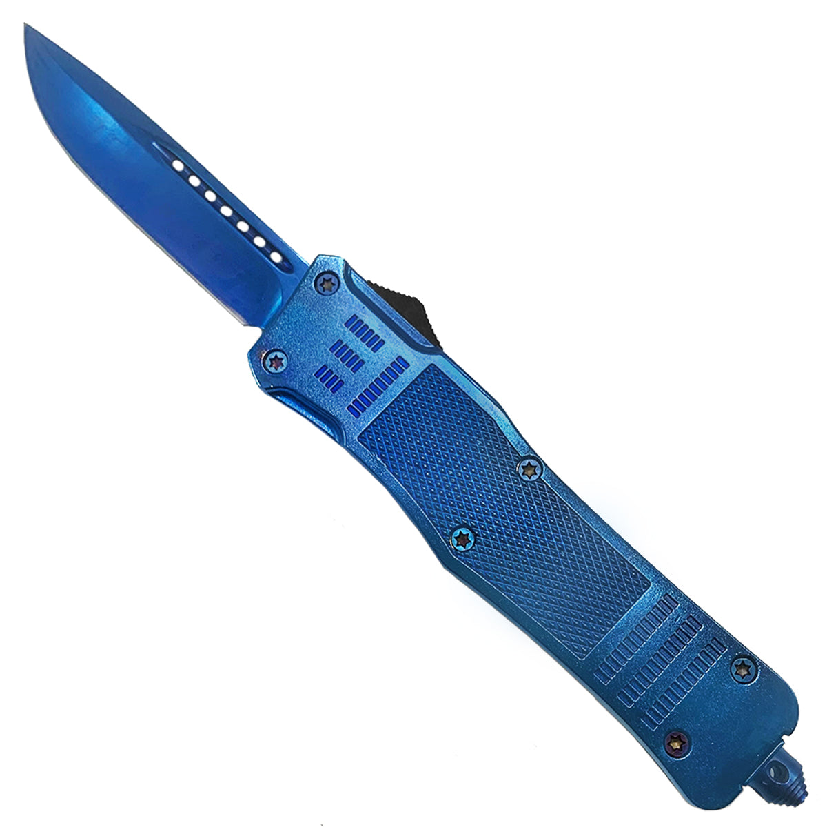 Blue Solid Metal OTF Knife for Sale - Buy OTF Knives Online.