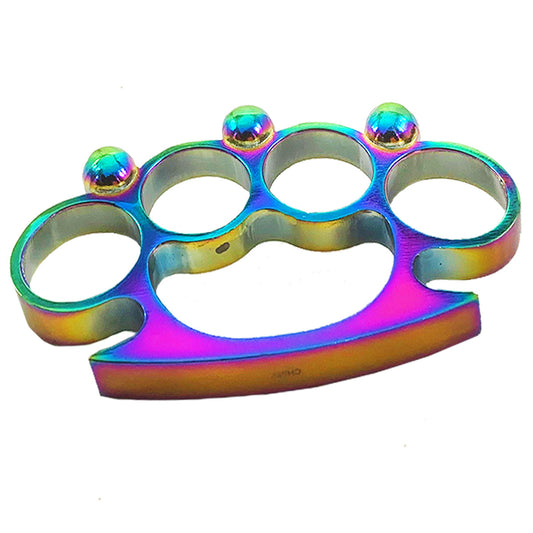 Rainbow Skull Brass Knuckles