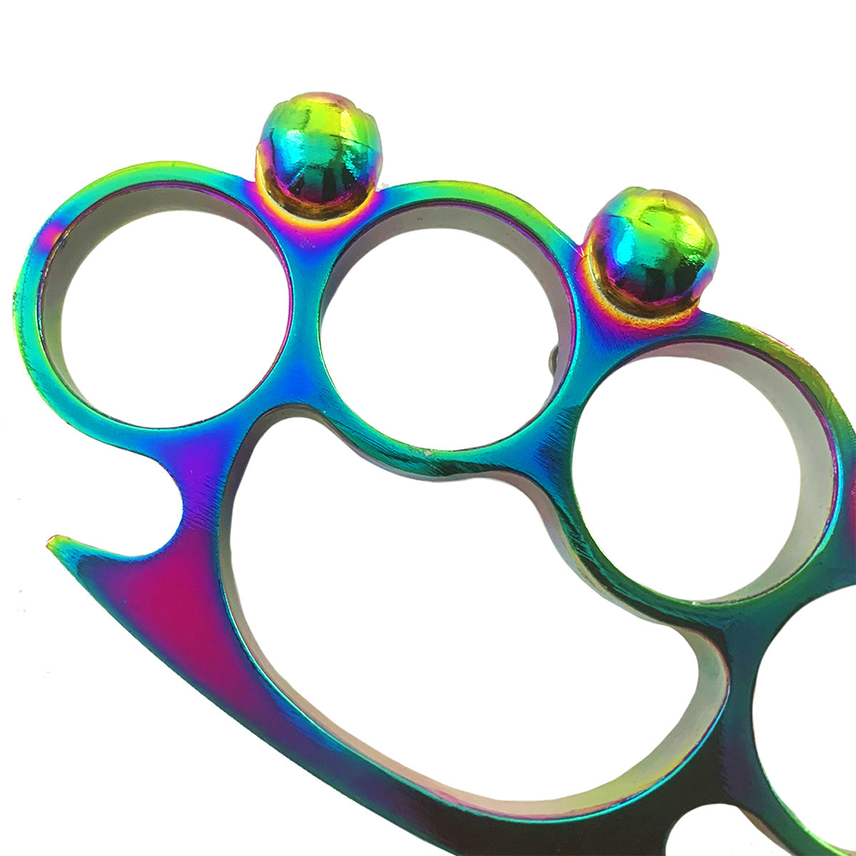 Rainbow Skull Brass Knuckles