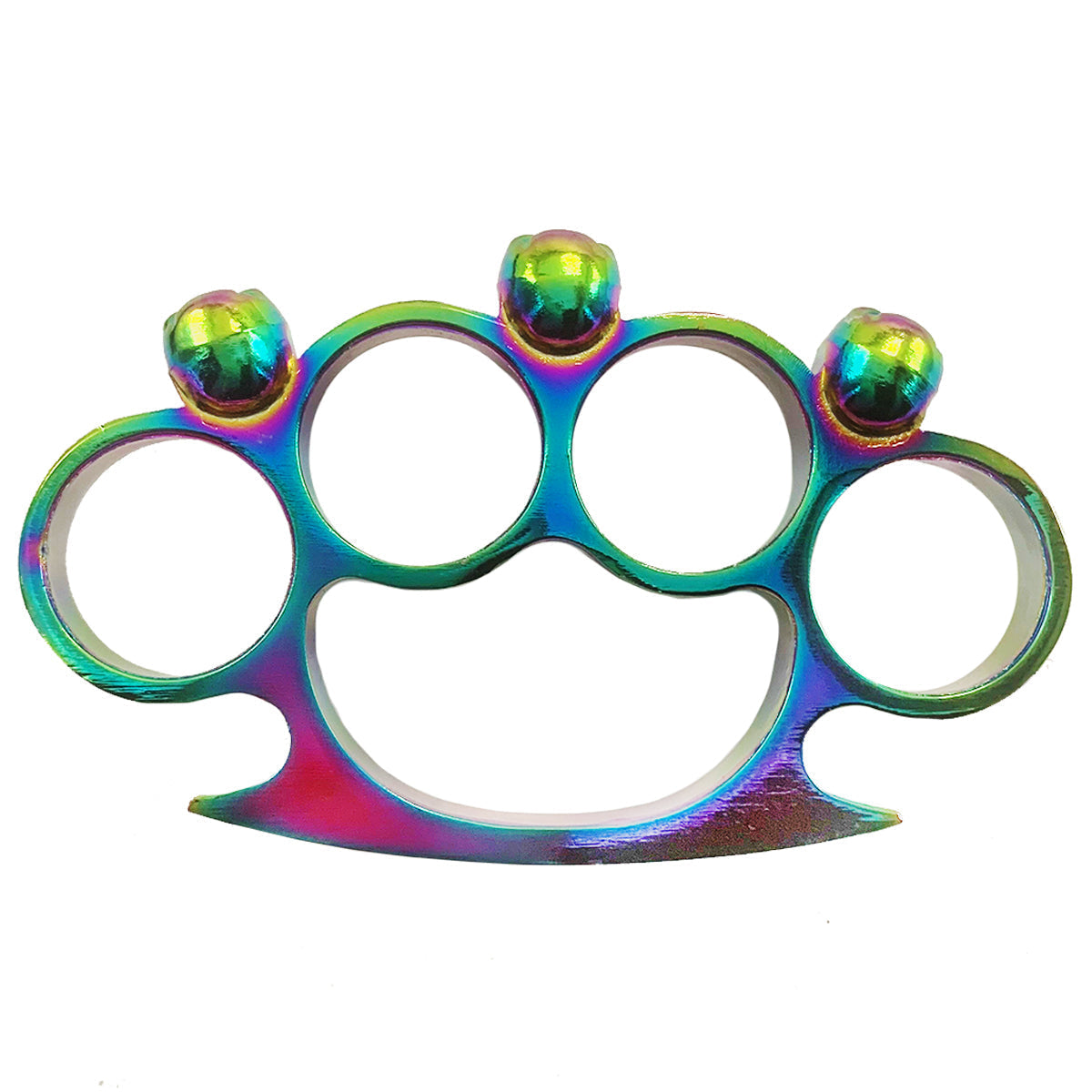 Rainbow Skull Brass Knuckles