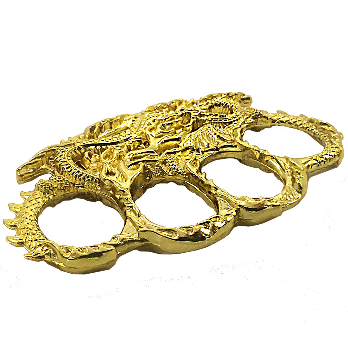 Gold Dragon Brass Knuckles