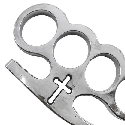 Chrome Cross Brass Knuckles for Sale | Buy Brass Knuckles Online.